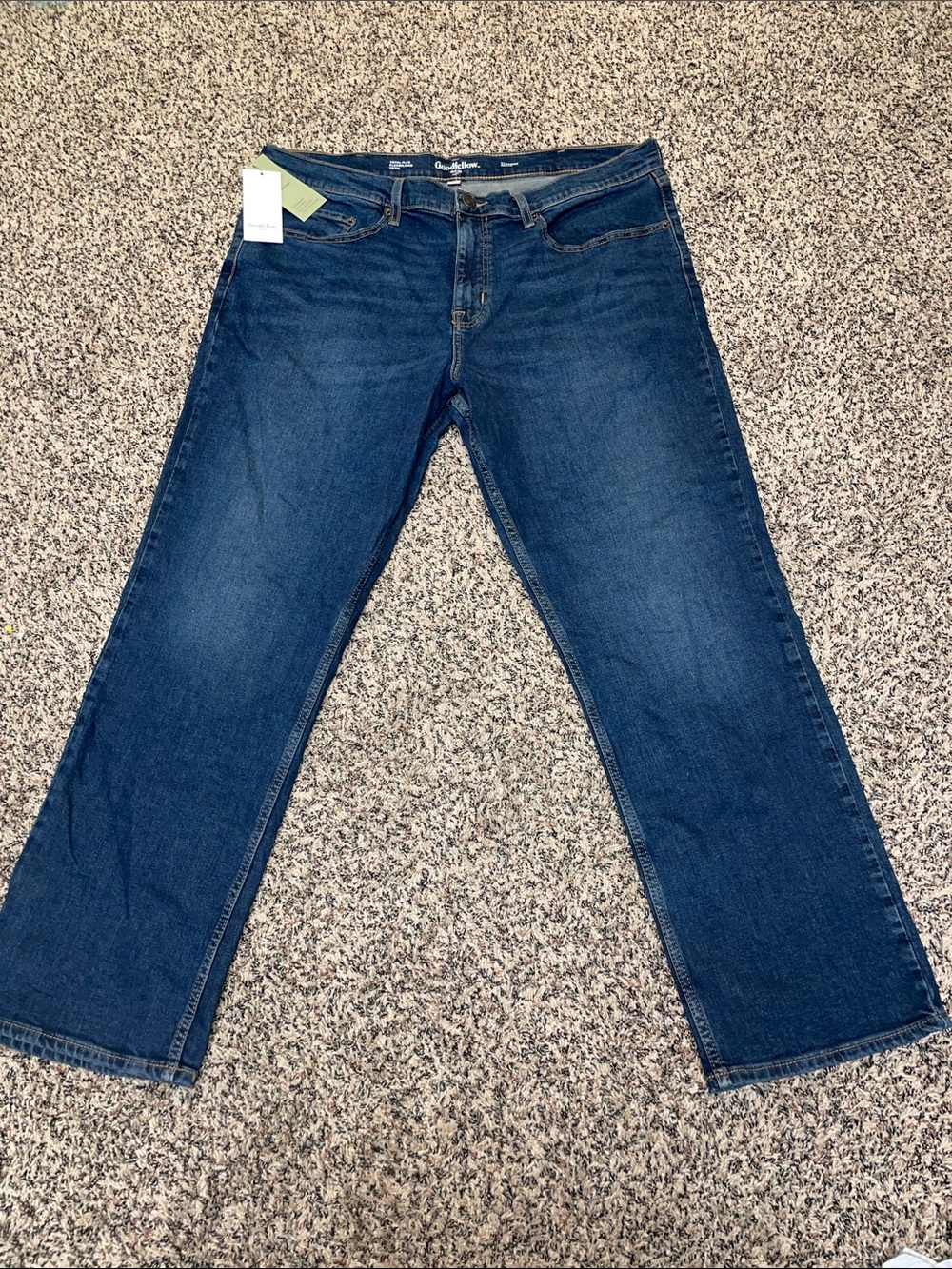 Goodfellow & Co. Men’s Straight Leg Dark Blue Total Flex Denim Jeans 40x30 NWT